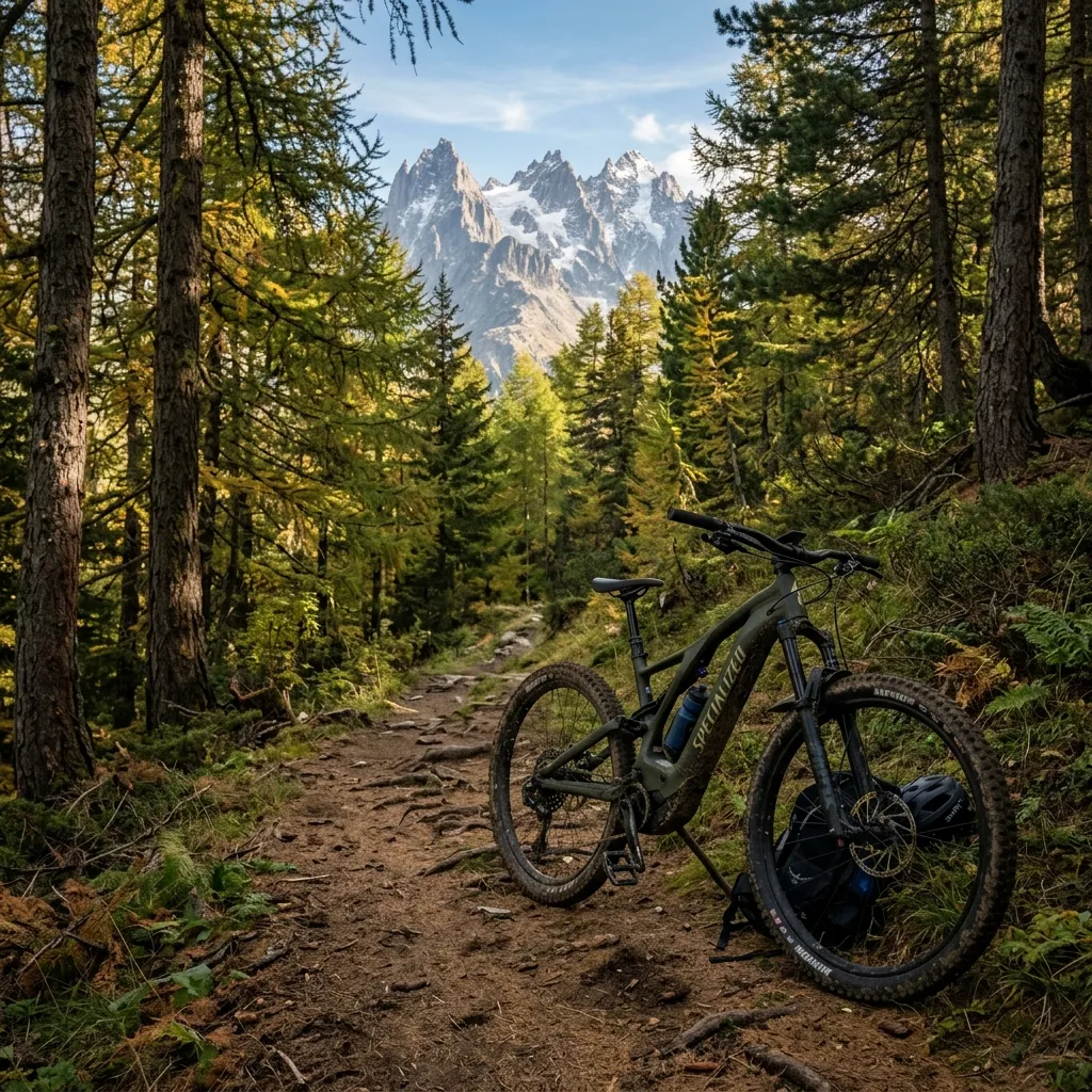 E-bike nella pineta di Chevrière