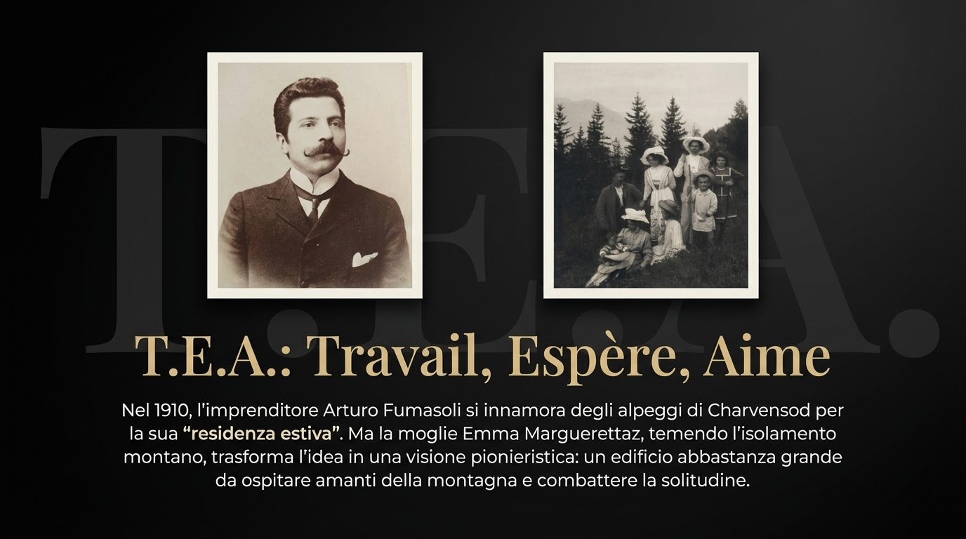 Foto storica della villa